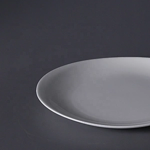 White western oval bone china steak main course plates ceramic meat plate for restaurant