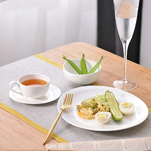 White western oval bone china steak main course plates ceramic meat plate for restaurant