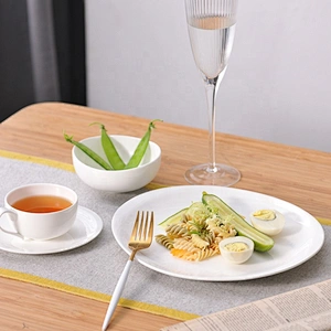 White western oval bone china steak main course plates ceramic meat plate for restaurant