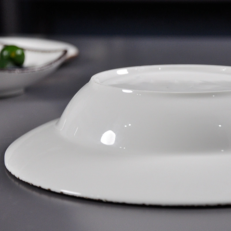 P&T porcelain ceramic porcelain restaurant&hotel round noodle plate for household banquet plates