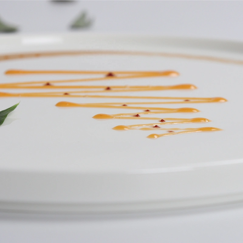 modern gold glazed serving dish bone china tableware nordic charger plates porcelain dinner sets for wedding hotel catering