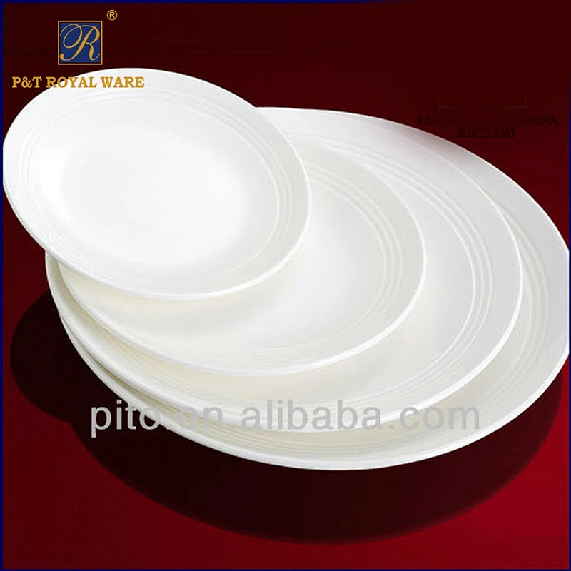 Chaozhou Factory 6/7/8/9/10/12 Inch Dinner Plates Ceramics Tableware for Restaurant
