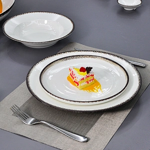 P&T porcelain ceramic porcelain restaurant&hotel round food plate household banquet plates