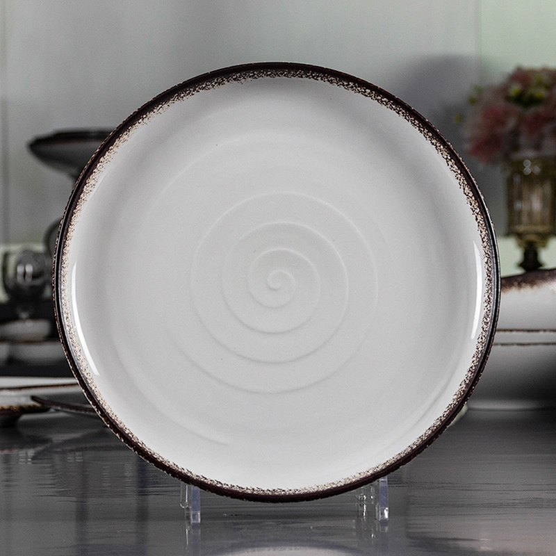 P&T porcelain ceramic porcelain restaurant&hotel round food plate household banquet plates