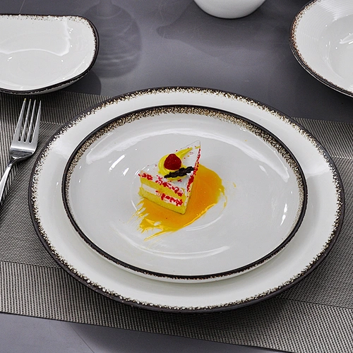 P&T porcelain ceramic porcelain restaurant&hotel round food plate household banquet plates