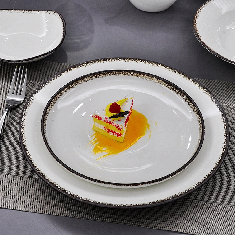 P&T porcelain ceramic porcelain restaurant&hotel round food plate household banquet plates