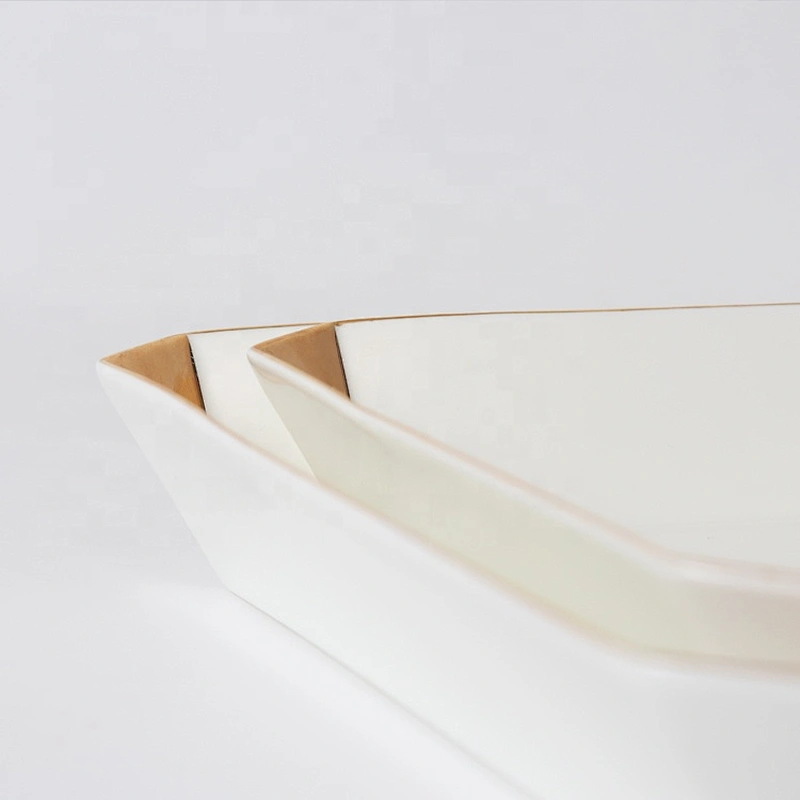 color glazed high end hotel restaurant banquet plates bone china tableware porcelain dinner plate with gold rim  price wholesale
