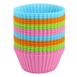 FDA round silicone cake mold decorating muffin silicone cupcake liner for baking