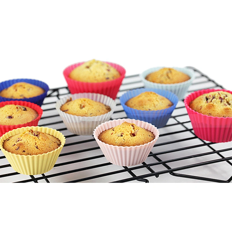 Reusable Non-stick Silicone Baking Cups Backing cupcake mold