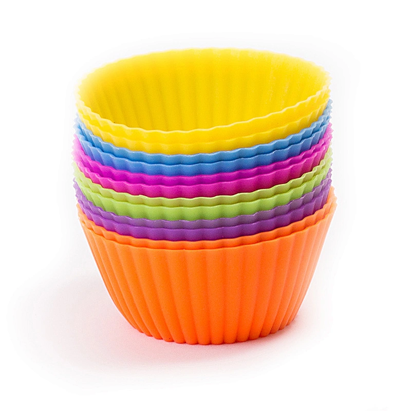 FDA round silicone cake mold decorating muffin silicone cupcake liner for baking