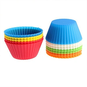 FDA round silicone cake mold decorating muffin silicone cupcake liner for baking