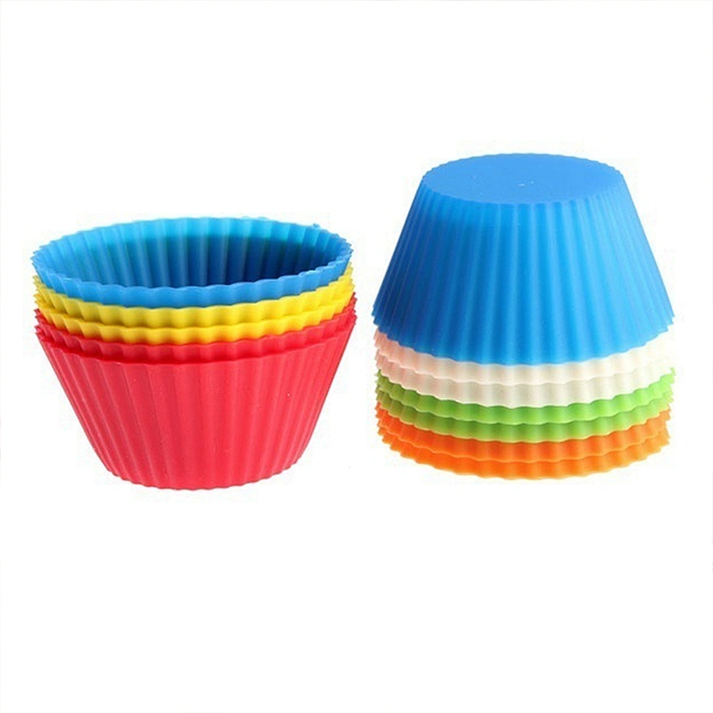 FDA round silicone cake mold decorating muffin silicone cupcake liner for baking