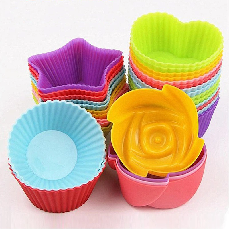 Hot selling microwave silicone cupcake liners cupcake mold silicone baking cups