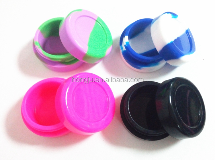 silicone container,silicone jars wax container;