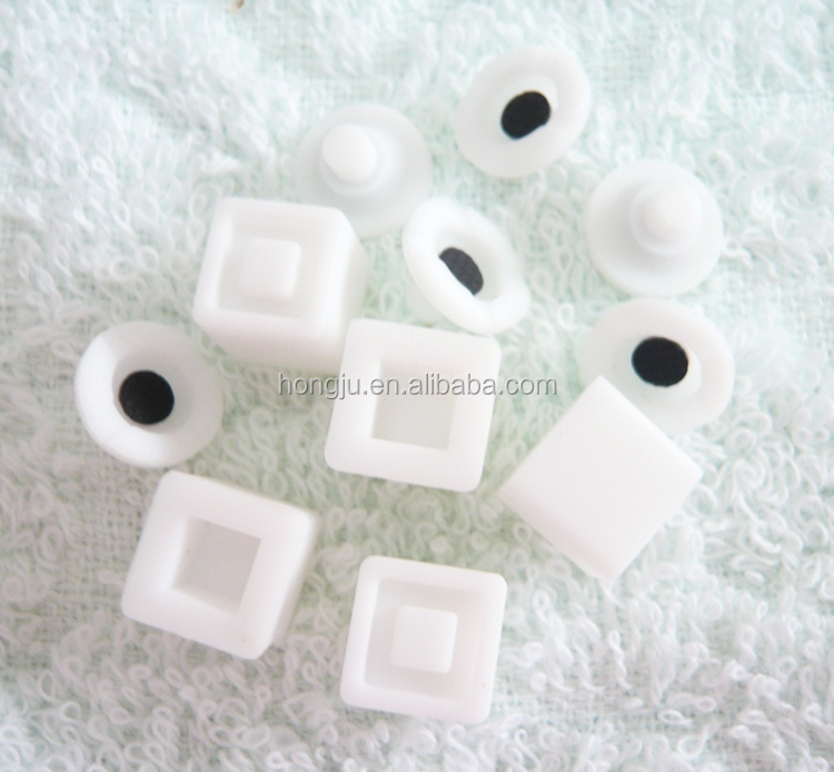 white silicone button cover