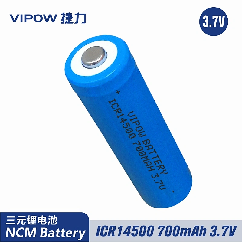 三元锂电池 ICR14500 700mAh 3.7V 尖头