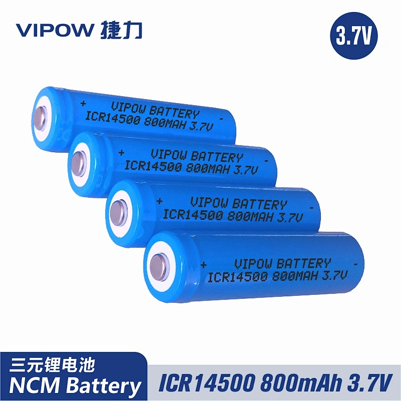 三元锂电池 ICR14500 800mAh 3.7V 尖头