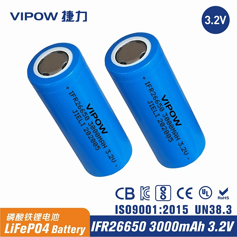 LiFePO4 Battery IFR26650 3000mAh 3.2V
