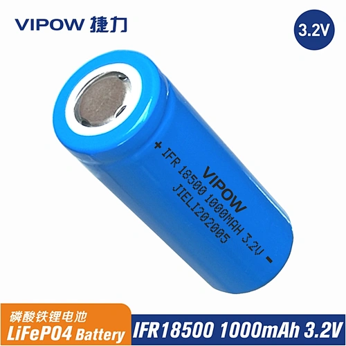 LiFePO4 Battery IFR18500 1000mAh 3.2V