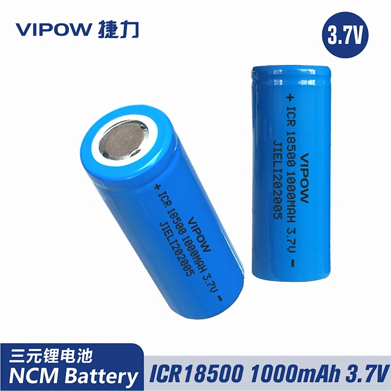 Lithium Battery ICR18500 1000mAh 3.7V