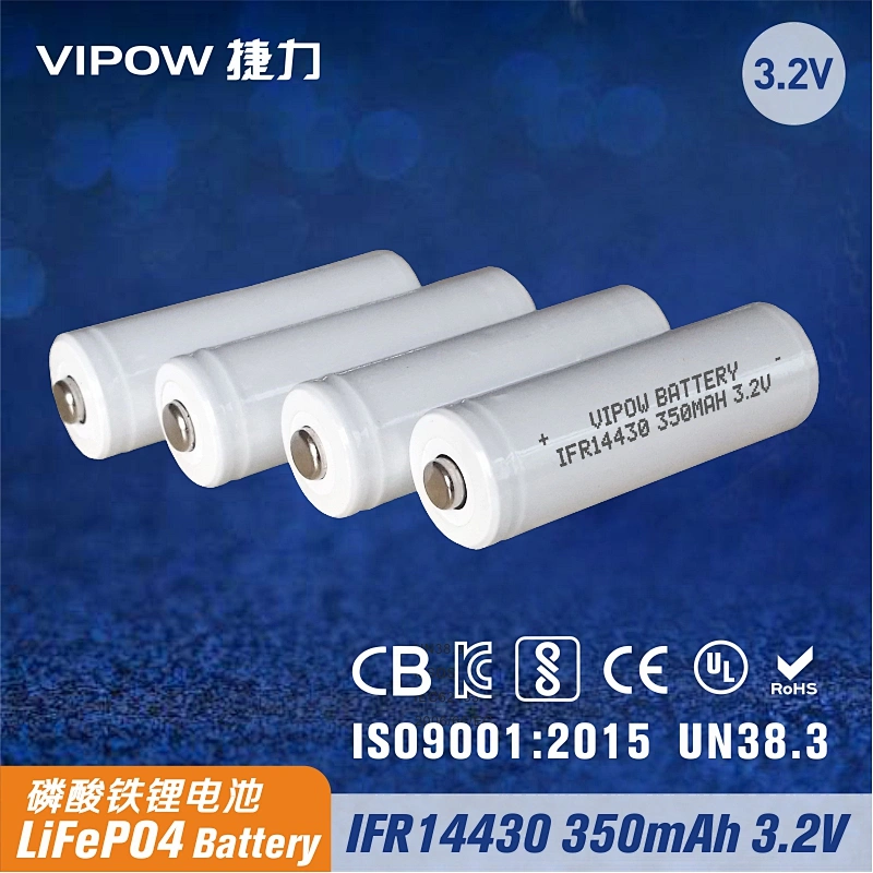 磷酸铁锂电池 IFR14430 350mAh 3.2V尖头
