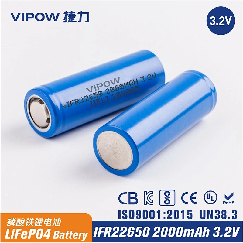 LiFePO4 Battery IFR22650 2000mAh 3.2V