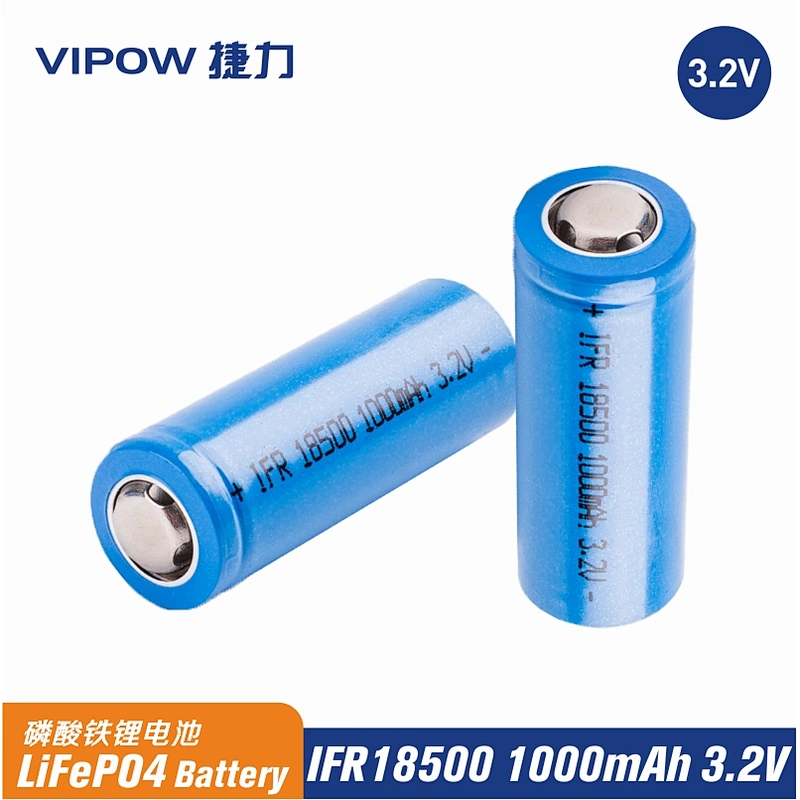 LiFePO4 Battery IFR18500 1000mAh 3.2V