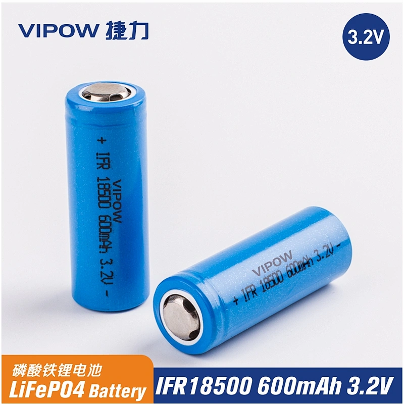 磷酸铁锂电池 IFR18500 600mAh 3.2V 平头 高平头