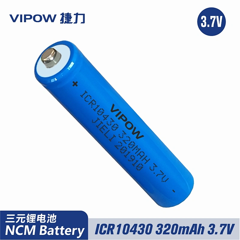 Lithium Battery ICR10430 320mAh 3.7V Tip Top