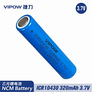 Lithium Battery ICR10430 320mAh 3.7V Flat Top