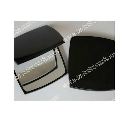 Double-sided folding square compact cosmetic mirror