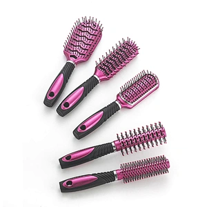 Wholesale custom hairdresser professional ventilation hair brushes with customizable colors