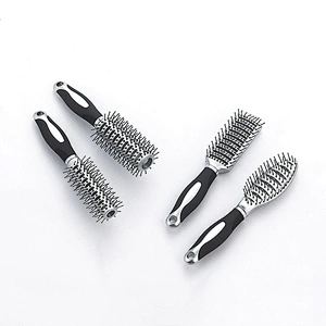 Factory wholesale custom hairdresser styling brush hair dryer hair brush plastic massage brush