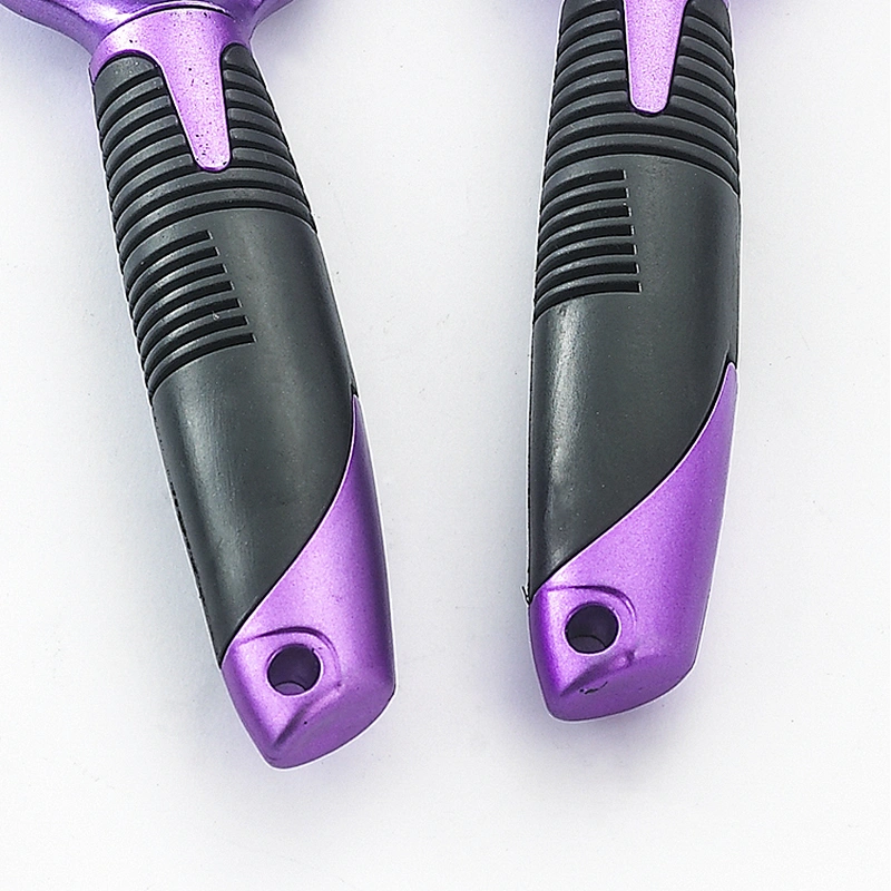 Wholesale custom plastic massage brush oval paddle brush curly styling brush
