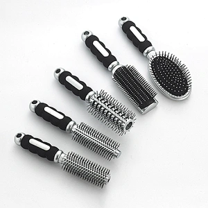 Customized various color massage hair brush paddle hair brush hair dryer companion ventilation brush
