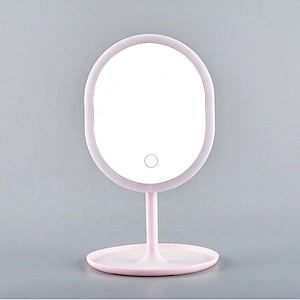 domestic beauty table led mirror make up cosmetic round mirror led portable led mirror