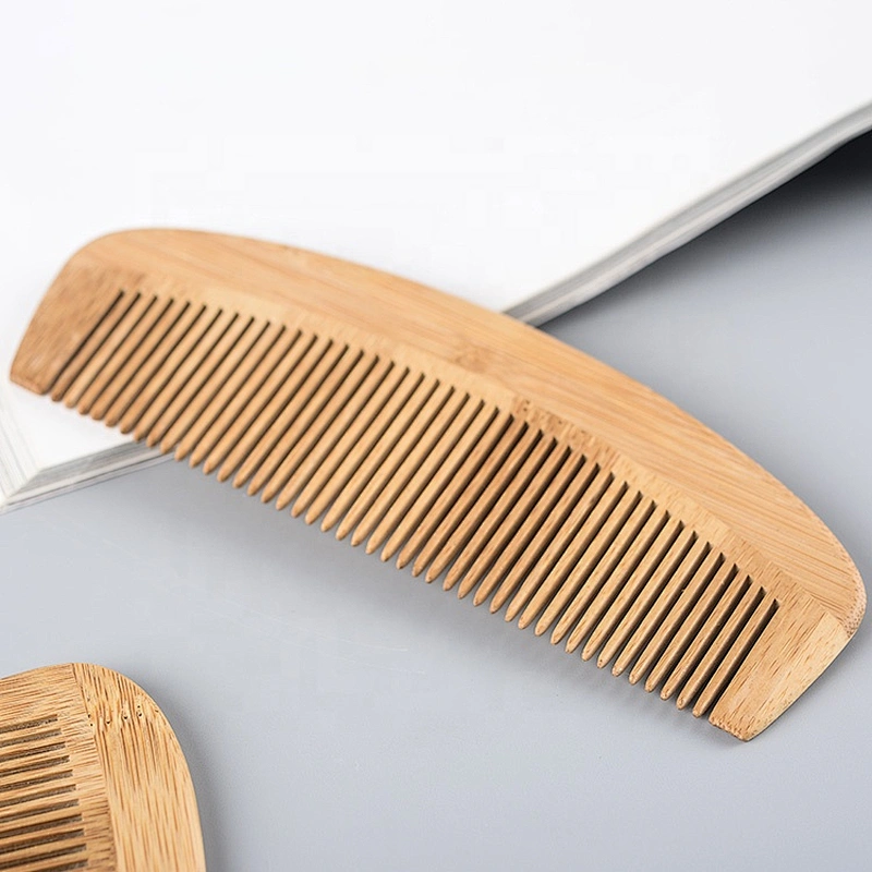 wooden comb with handle hair wooden afro comb  wooden earrings comb with logo