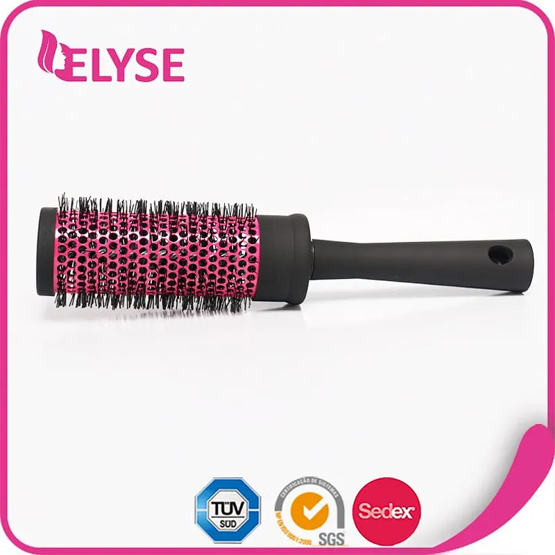 Professional salon aluminium barrel hair brush with CERAMIC