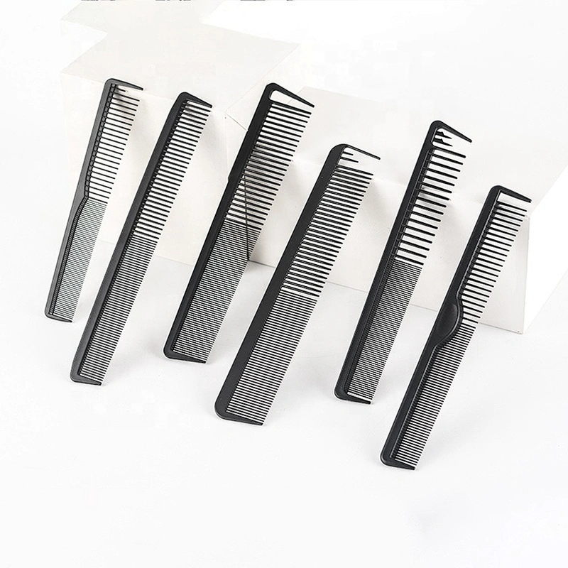 private label carbon antistatic comb black carbon braiding comb