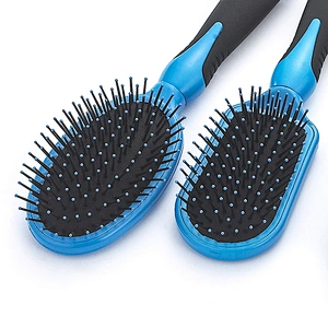 Professional custom hairdresser ventilation hair brush plastic shower brush massage brush