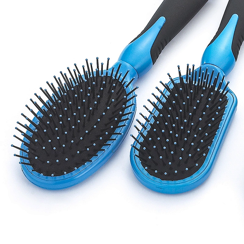 Professional custom hairdresser ventilation hair brush plastic shower brush massage brush