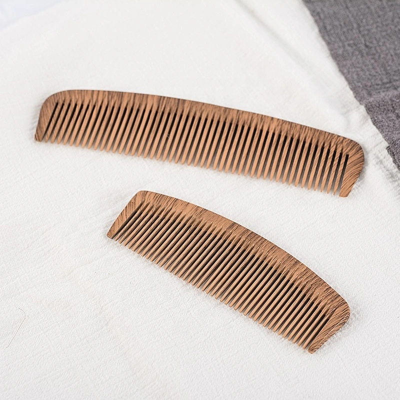 wood comb hair bamboo 100% natural wood razor like comb peach hair wood comb