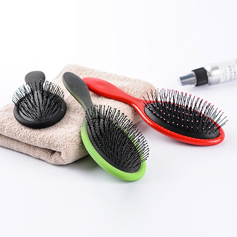 High quality popular fashionable wet plastic detangling hair brush