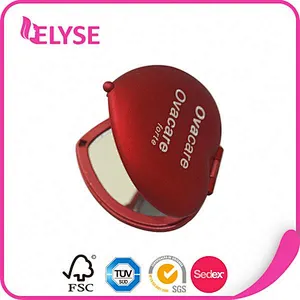 Professional new style heart shaped hand fashionable mini makeup pocket mirror cheap