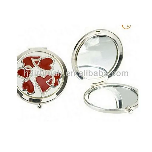 epoxy sticker metal crystal compact mirror