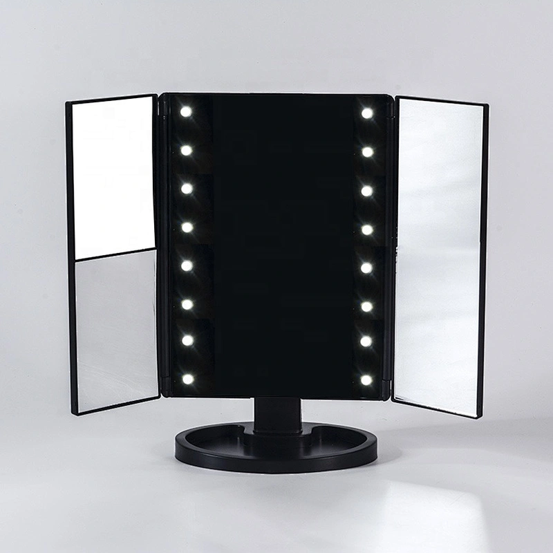 2020 hot selling vanity mirror led lights fold led compact mirror customized led makeup mirror for salon
