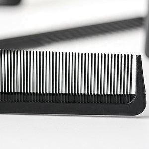 private label carbon antistatic comb black carbon braiding comb