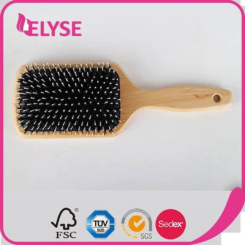 Wholesale wooden hair make up brush for beauty