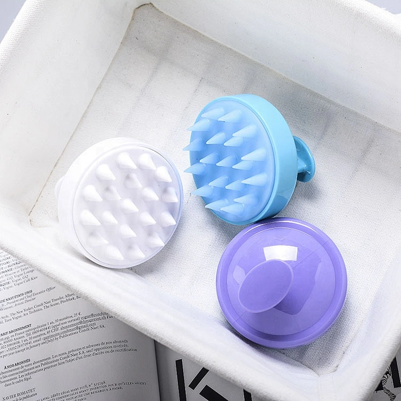 Home personal care shampoo brush plastic silicone scalp massage shower brush