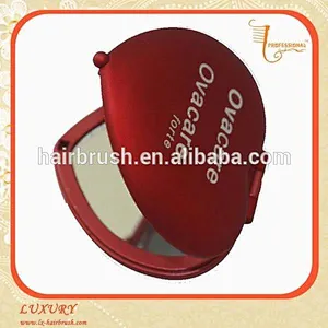 Women travelling basic necessities Elegant plastic Pocket mirror with magnify function
